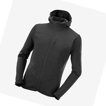 Sudadera Con Capucha Salomon OUTLINE WARM HYBRID Hombre Negros | MX 3211SGL